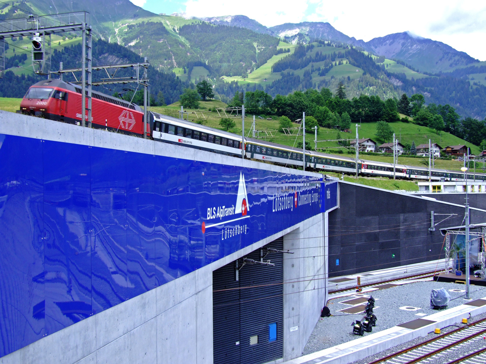 Nordportal des Lötschberg-Basistunnels